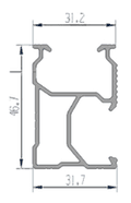 D-Rail Aluminium Mounting
